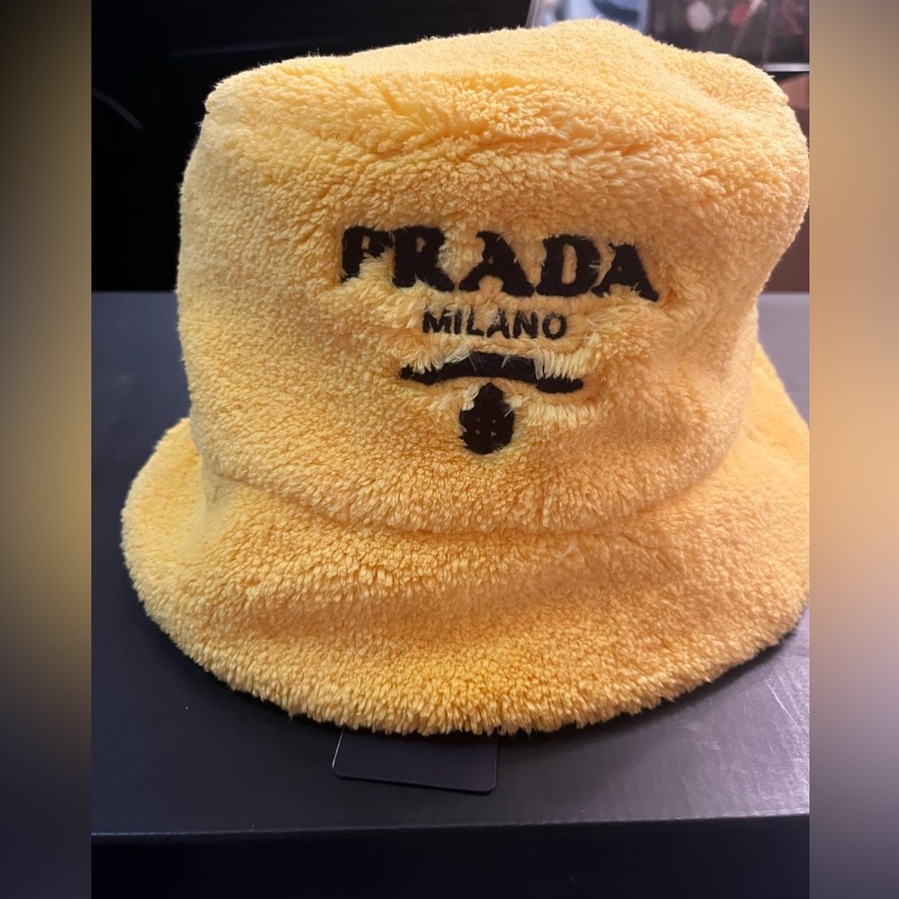 Yellow/mustard Terry Cloth Bucket hat brand new